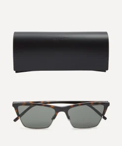 Saint Laurent Sunglasses & Glasses^Combination Cat-Eye Sunglasses