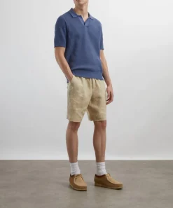 Sunspel Tops^Compact Mesh Knit Polo Shirt