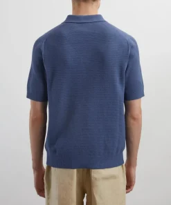 Sunspel Tops^Compact Mesh Knit Polo Shirt