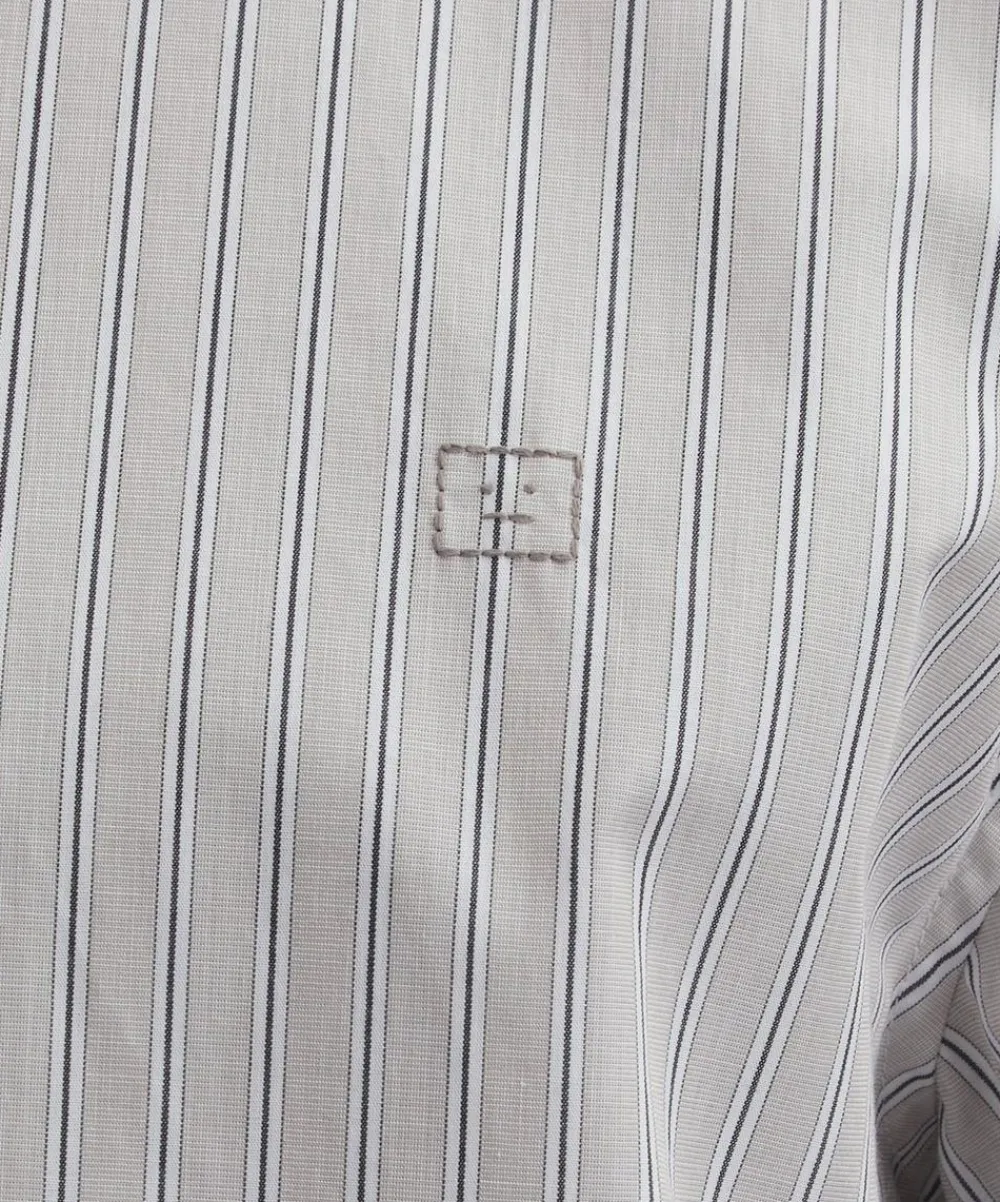 Acne Studios Shirts^Contrast Collar Button-Up Shirt