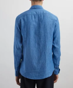 Sunspel Shirts^Cool Blue Linen Shirt