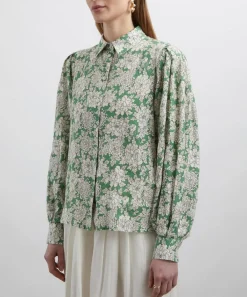 Liberty Tops^Costume Hemp Volume Sleeve Shirt