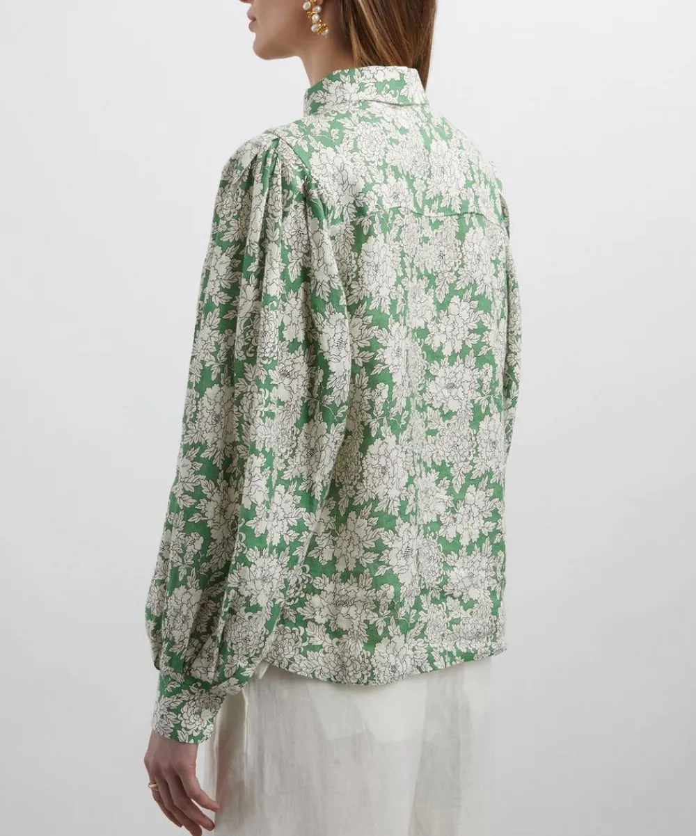 Liberty Tops^Costume Hemp Volume Sleeve Shirt