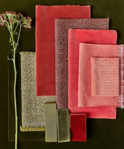 Liberty Interiors Furnishing Fabrics^Cotton Velvet in Amaranth