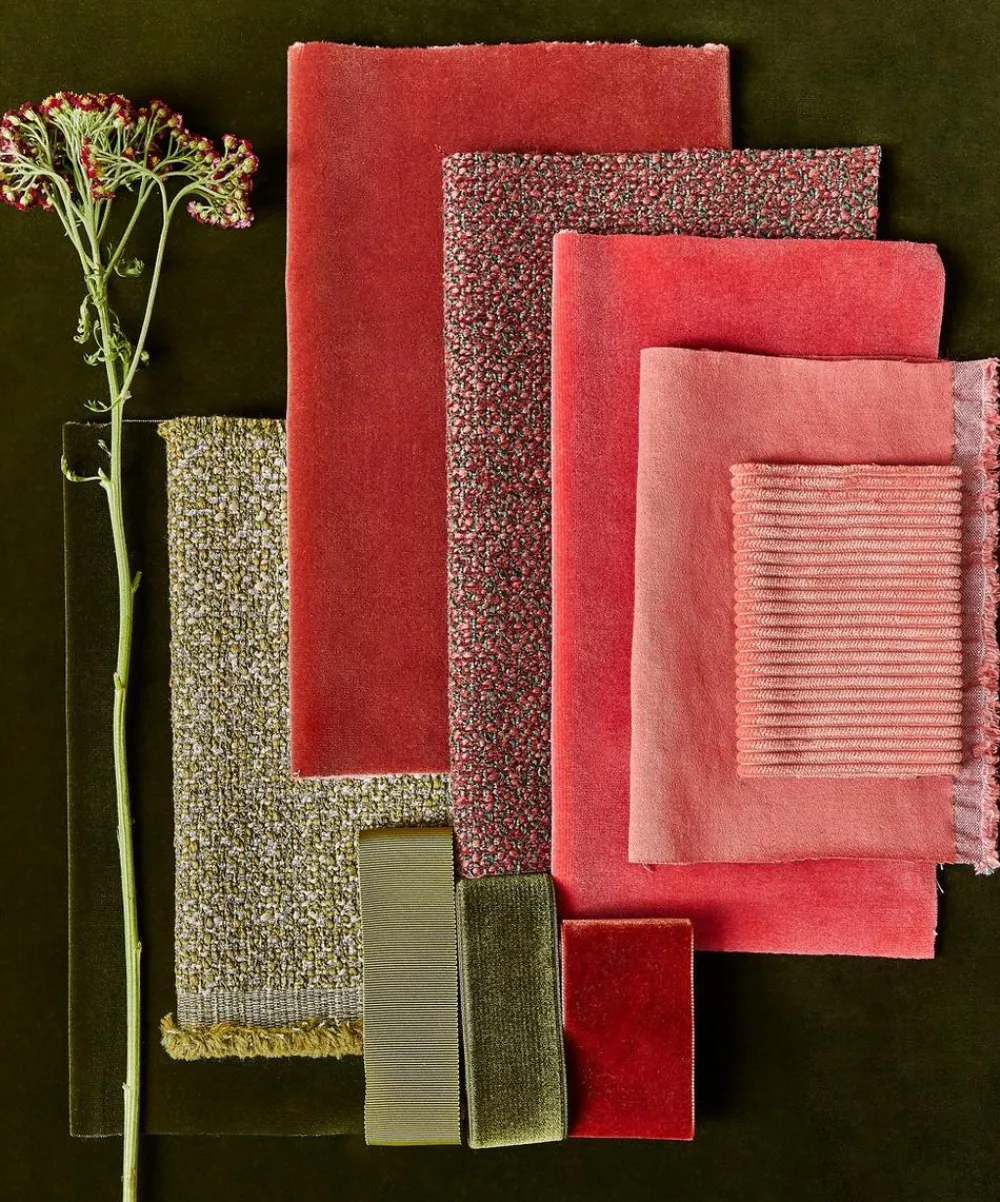 Liberty Interiors Furnishing Fabrics^Cotton Velvet in Moss