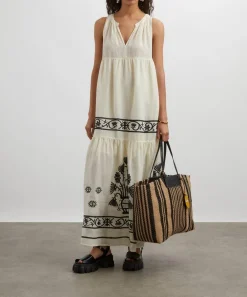 Kori Dresses^Crete Embroidered Sleeveless Tiered Dress