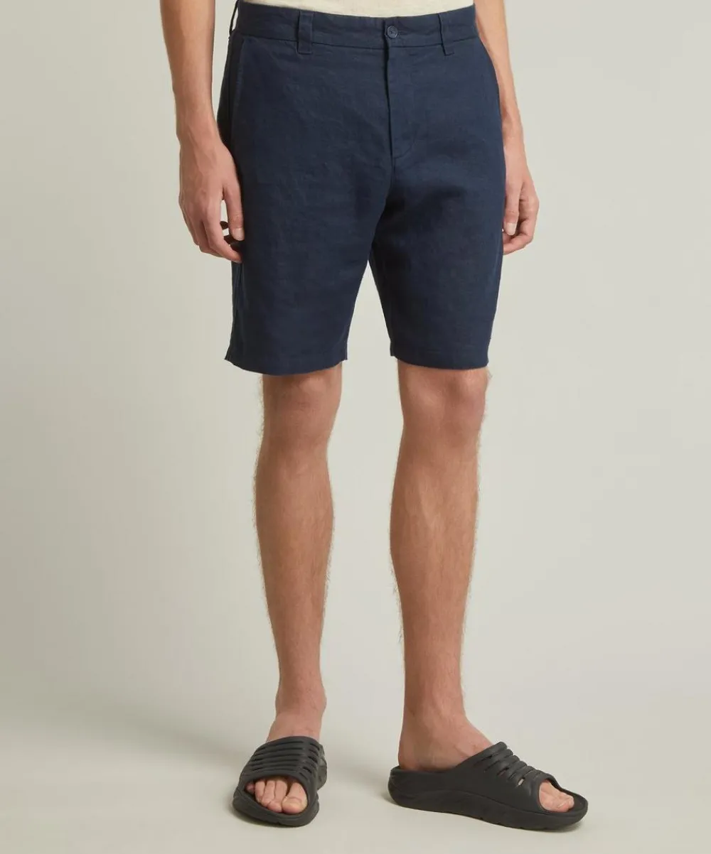 NN07 Shorts^Crown 1454 Linen Shorts