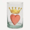 Marin Montagut Glass & Drinksware^Crowned Heart Glass