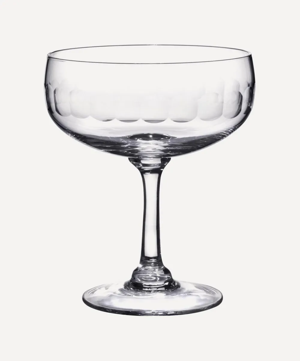 The Vintage List Glass & Drinksware^Crystal Cocktail Glasses Set of Four