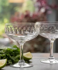 The Vintage List Glass & Drinksware^Crystal Cocktail Glasses Set of Four