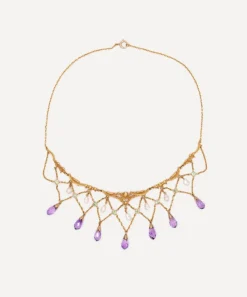 Kojis Necklaces|Necklaces^14ct Gold Antique Suffragette Festoon Necklace