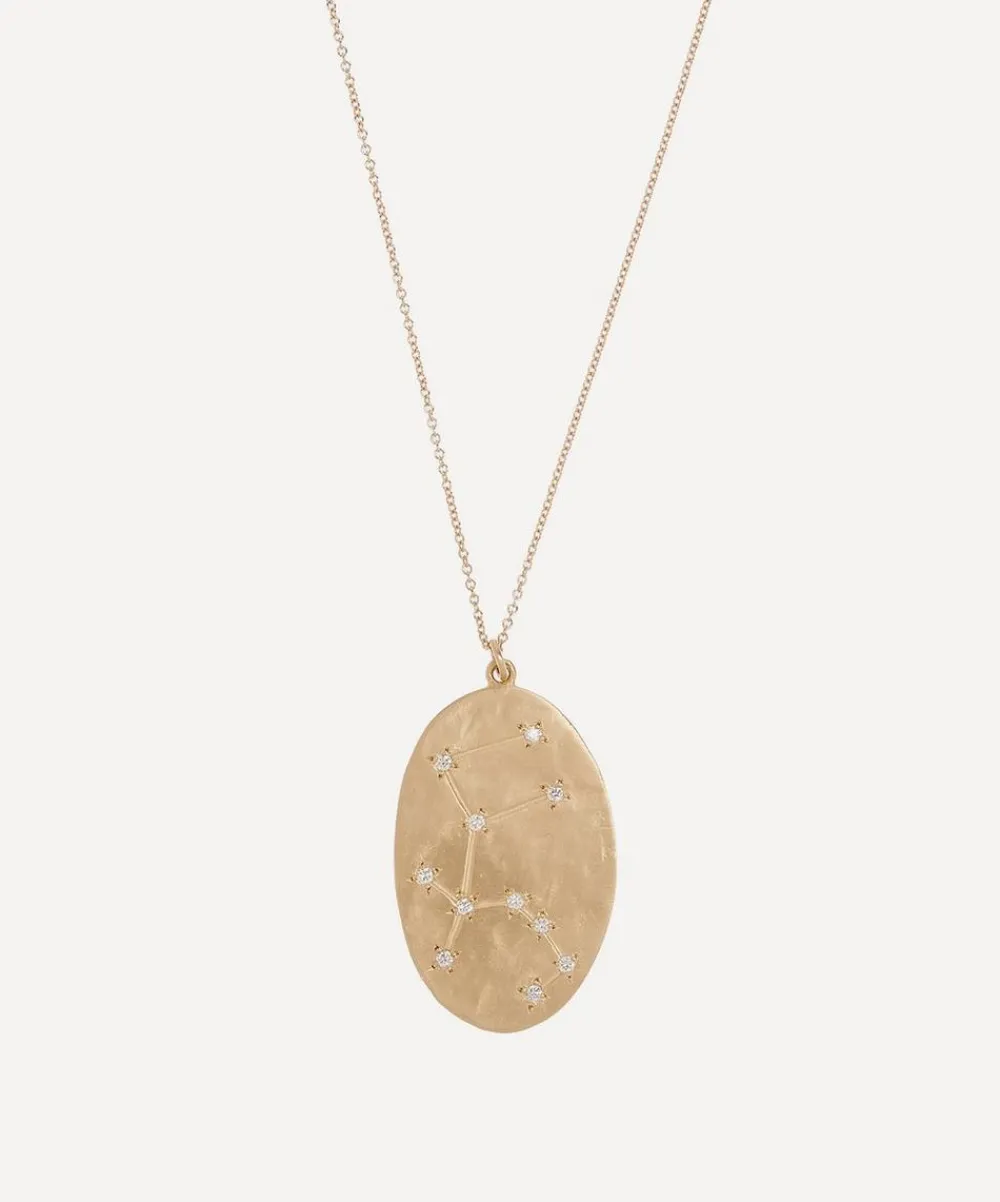 Brooke Gregson Necklaces|Necklaces^14ct Gold Aquarius Astrology Diamond Necklace