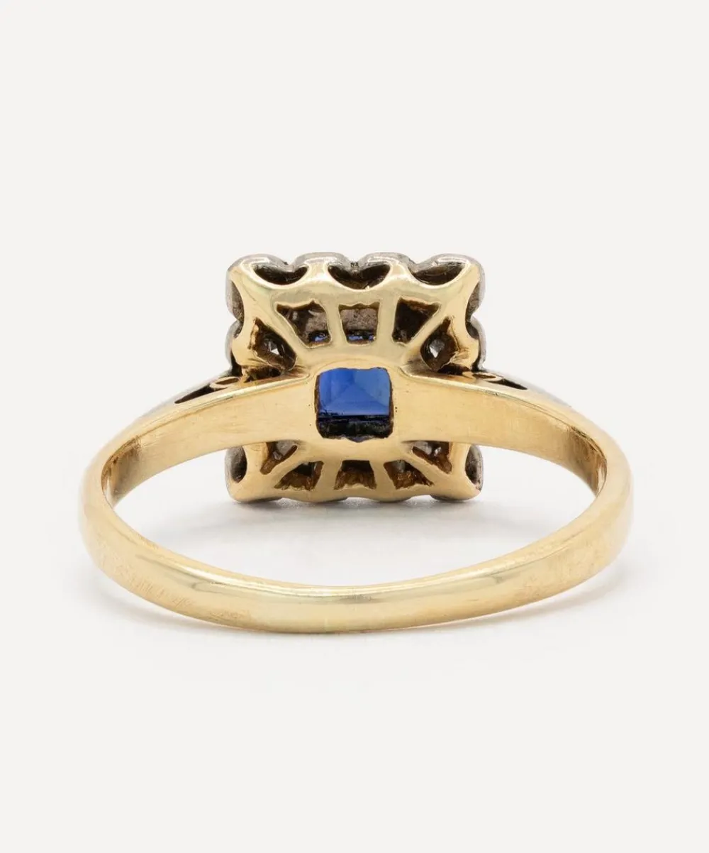 Kojis Rings|Rings^18ct Gold Art Deco Sapphire and Diamond Ring