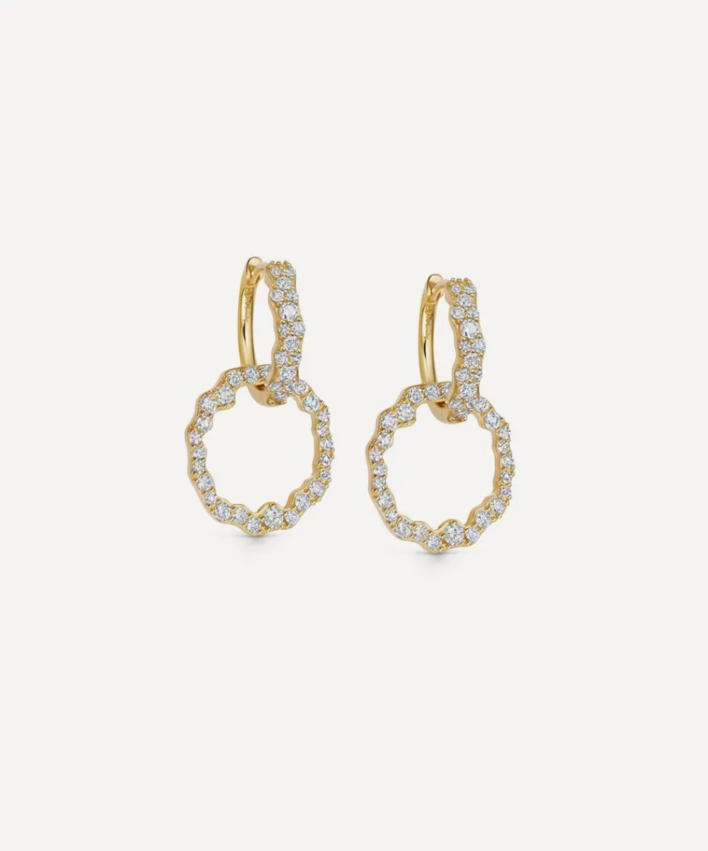 Astley Clarke Earrings|Earrings^14ct Gold Asteri Diamond Hoop Earrings