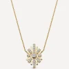 Astley Clarke Charms & Pendants^14ct Gold Atomic Diamond Pendant Necklace