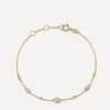 Astley Clarke Bracelets^14ct Gold Atomic Diamond Station Bracelet