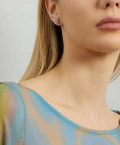 Melissa Joy Manning Earrings^14ct Gold Australian Opal Stud Earrings