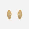 Nada Ghazal Earrings|Earrings^18ct Gold Baby Malak Flourish Ice Mini Marquise Stud Earrings