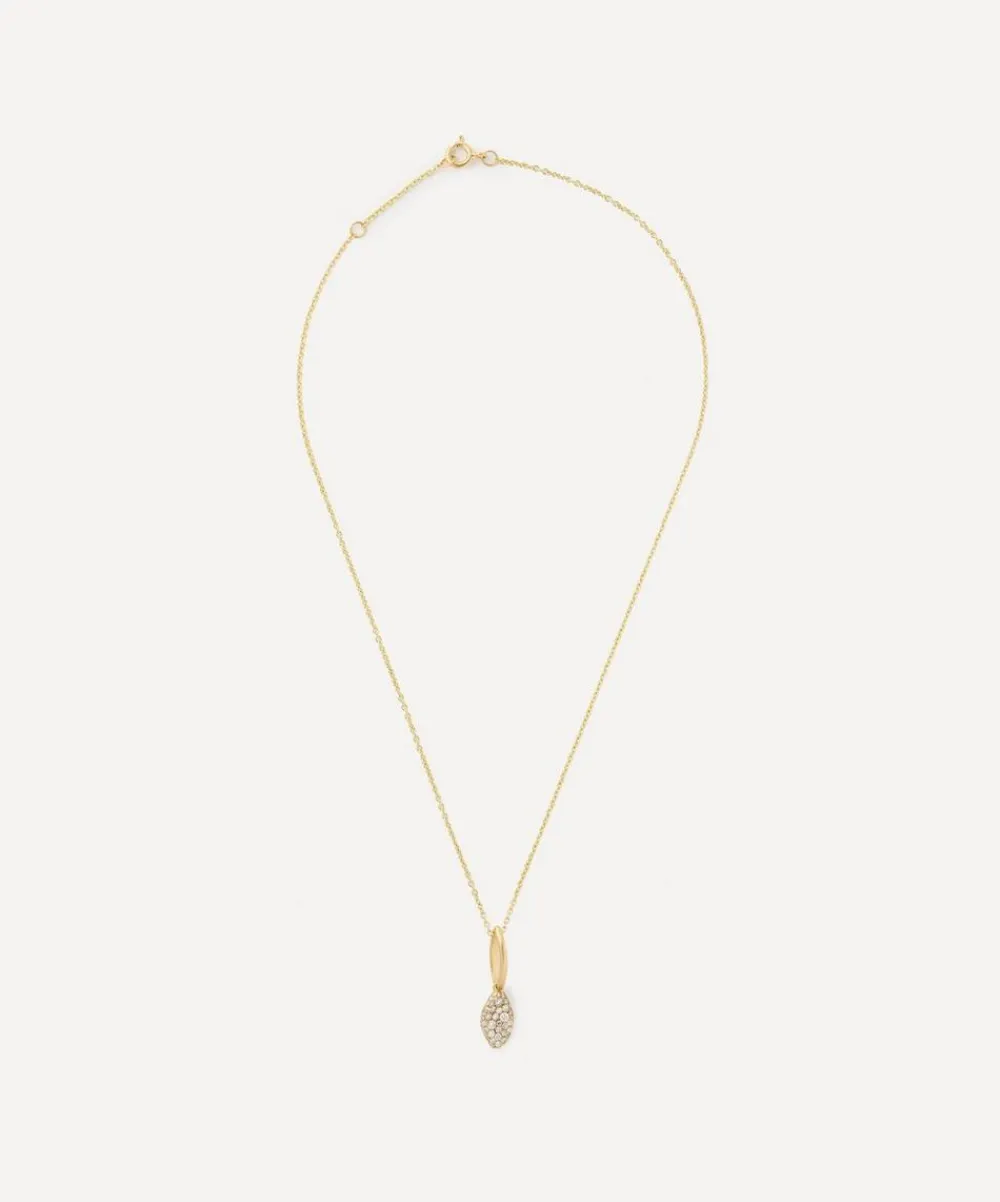Nada Ghazal Necklaces|Necklaces^18ct Gold Baby Malak Ice Original Marquise Pendant Necklace