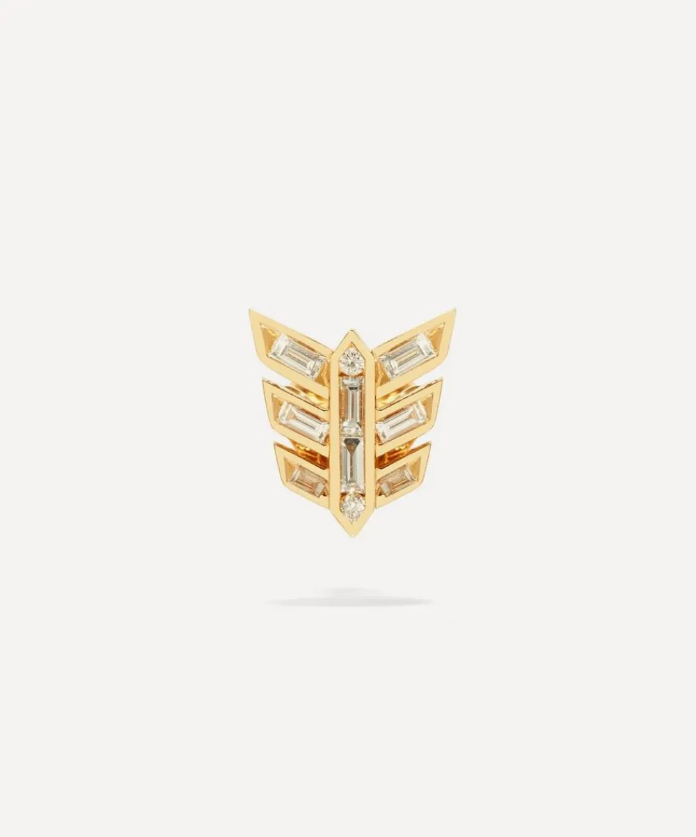Annoushka Earrings|Earrings^18ct Gold Baguette Diamond Stud Earring