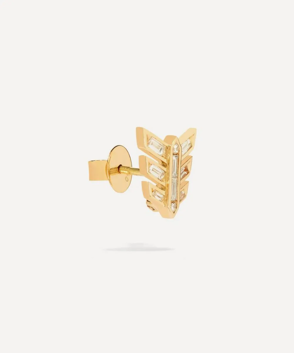 Annoushka Earrings|Earrings^18ct Gold Baguette Diamond Stud Earring