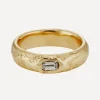 Ellis Mhairi Cameron Rings|Rings^14ct Gold Baguette X 5mm Diamond Single Scatter Ring
