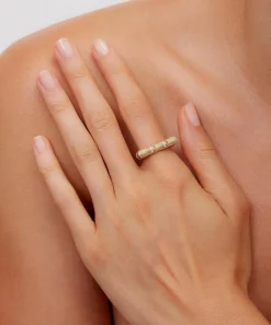 Yvonne Léon Rings|Rings^9ct Gold Bamboo Diamond Ring