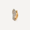 Selim Mouzannar Earrings|Earrings^18ct Gold Basilisk Diamond Huggie Hoop Earring Left