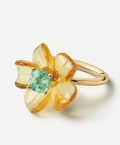 Sophie Joanne Rings|Rings^14ct Gold Big Island Flower Ring