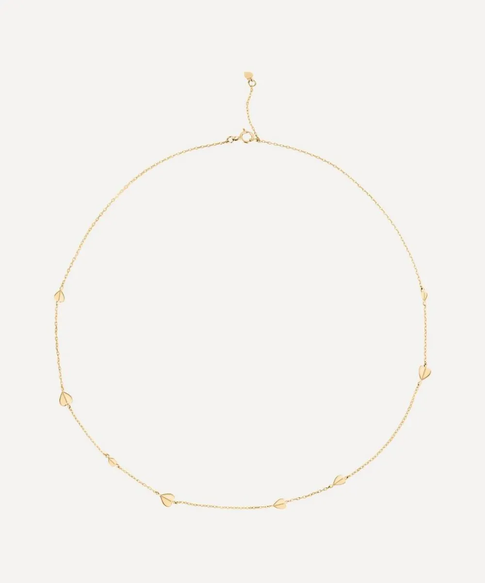 Dinny Hall Necklaces^9ct Gold Bijou Folded Heart Necklace