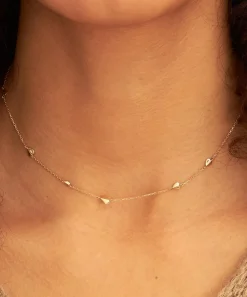 Dinny Hall Necklaces^9ct Gold Bijou Folded Heart Necklace