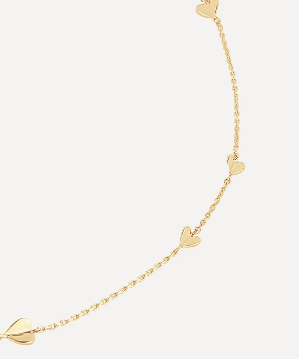 Dinny Hall Necklaces^9ct Gold Bijou Folded Heart Necklace