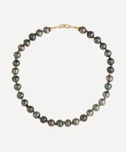 Marie Lichtenberg Necklaces|Necklaces^18ct Gold Black Keshi Pearl Mauli Link Necklace