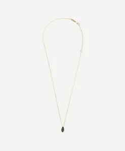 Suzanne Kalan Necklaces|Necklaces^14ct Gold Black Night Quartz Pear Drop Pendant Necklace