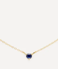 Satomi Kawakita Necklaces|Necklaces^18ct Gold Blue Sapphire Birthstone Necklace