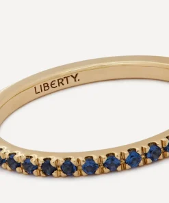 Liberty Rings|Rings^9ct Gold Blue Sapphire Rainbow Ring