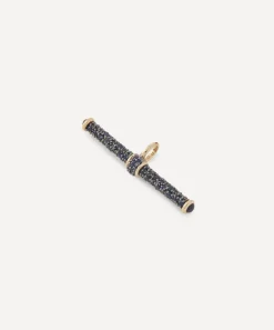 Lucy Delius Jewellery Charms & Pendants|Charms & Pendants^14ct Gold Blue Sapphire T-Bar Pendant