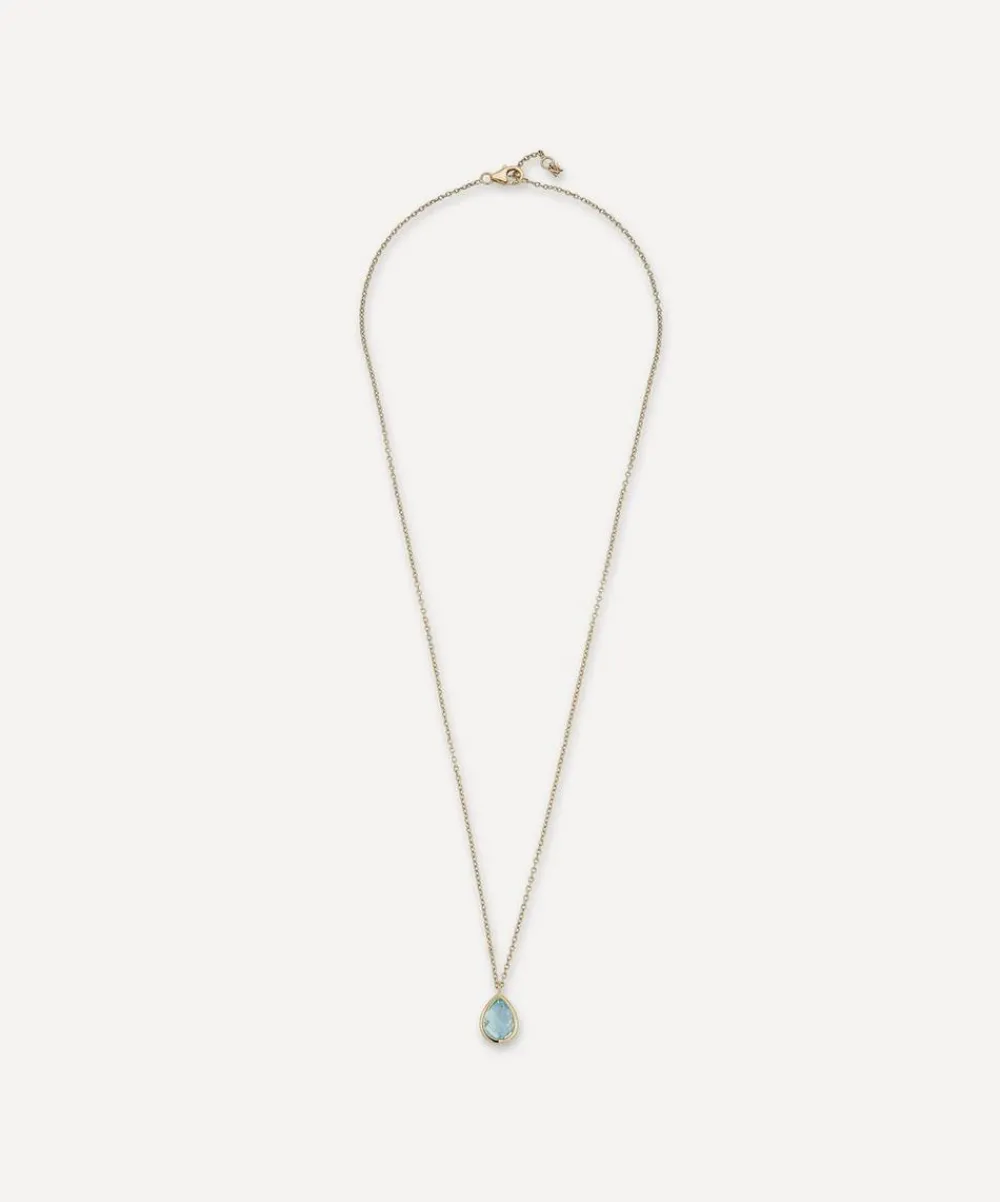 Mateo Necklaces|Necklaces^14ct Gold Blue Topaz Pendant Necklace