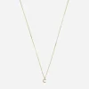 AURUM + GREY Necklaces^9ct Gold C Diamond Initial Pendant Necklace
