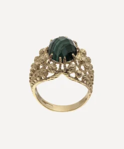 Atelier VM Rings|Rings^9ct Gold Cenerentola Malachite Ring
