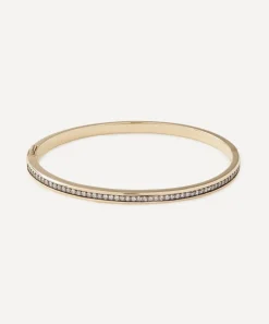 By Pariah Bracelets|Bracelets^14ct Gold Classic Champagne Diamond Bangle Bracelet
