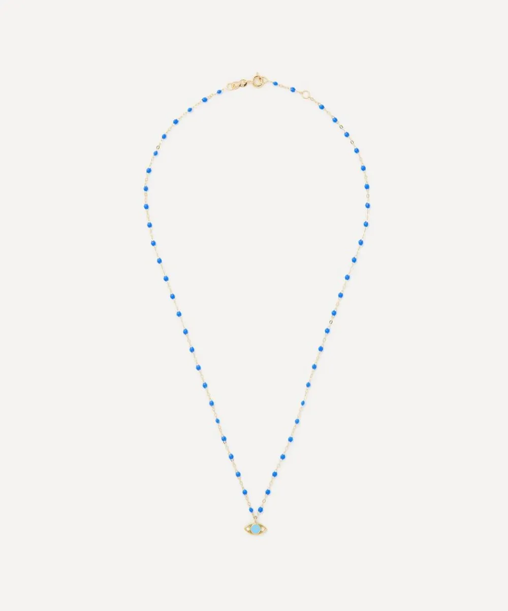 Gigi Clozeau Necklaces|Necklaces^18ct Gold Classic Evil Eye Bead Necklace