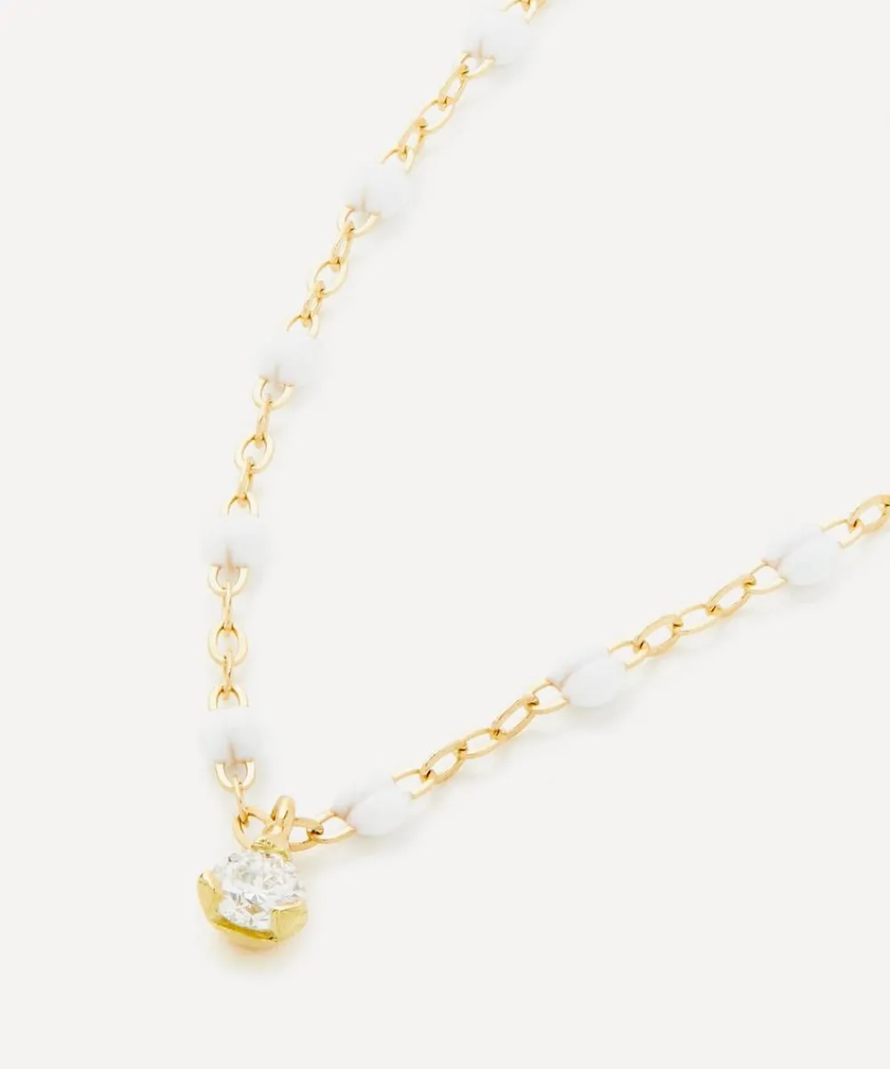 Gigi Clozeau Necklaces|Necklaces^18ct Gold Classic Gigi Supreme Diamond And Resin Bead Necklace