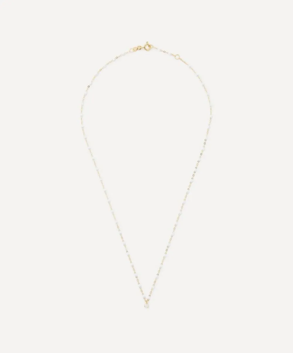 Gigi Clozeau Necklaces|Necklaces^18ct Gold Classic Gigi Supreme Diamond And Resin Bead Necklace