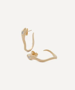 Celine Daoust Earrings|Earrings^14ct Gold Cobra Pear Diamond Stud Earrings