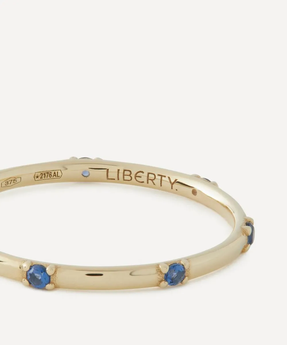 Liberty Rings|Rings^9ct Gold Constellation Lab-Grown Blue Sapphire Ring