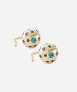 Liberty Earrings|Earrings^9ct Gold Constellation Multicoloured Nanostone Drop Earrings