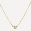Dinny Hall Necklaces^9ct Gold Created Diamond Jasmine Pendant Necklace