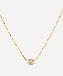 Dinny Hall Necklaces^9ct Gold Created Diamond Jasmine Pendant Necklace