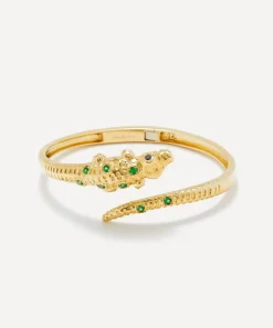 Yvonne Léon Bracelets|Bracelets^9ct Gold Crocodile Cuff Bracelet